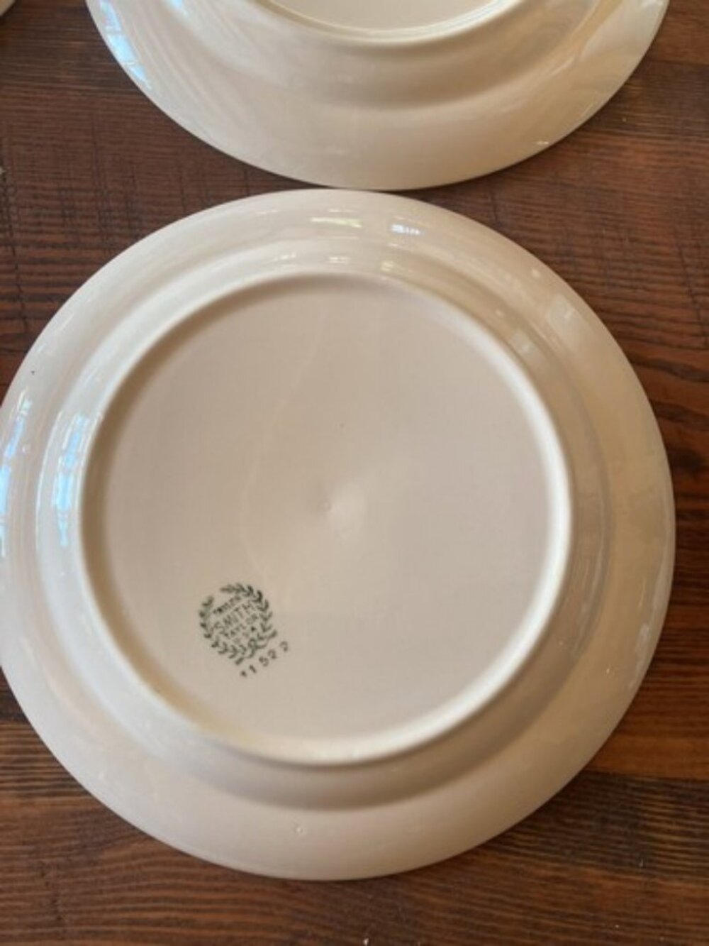 6 Plate Taylor Smith Taylor Swiss Provincial 7 1/4” Yellow Antique 1952 Plates - Picture 13 of 16